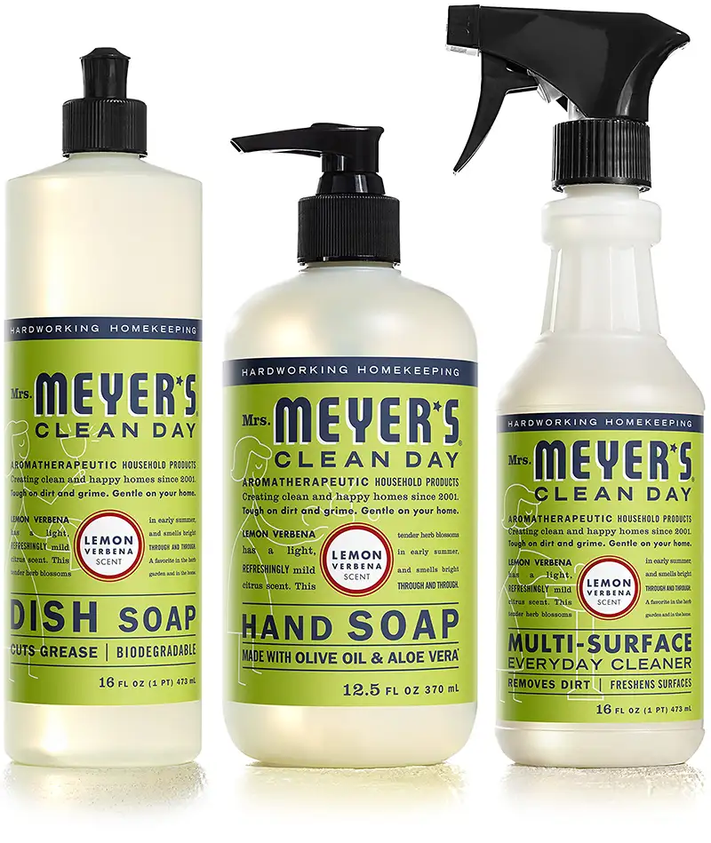 Assorted Mrs. Myers cleaning products