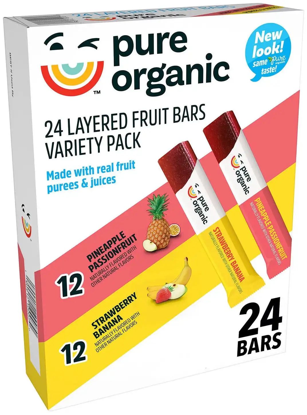 Pure Organic layered fruit bar variety pack