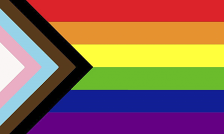 The Progress or Pride flag