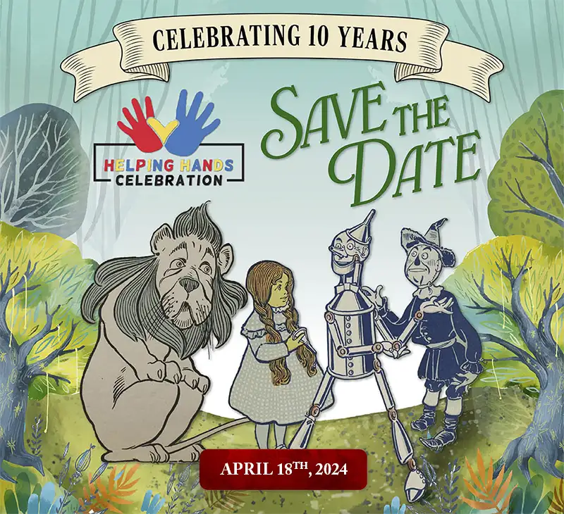 Save the Date image for 2024 Jeremiah's Place Helping Hands Celebration