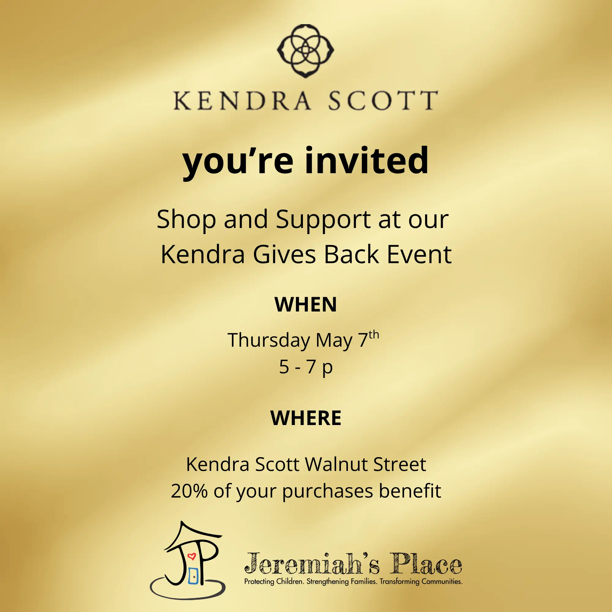 Jeremiah's Place: Shop Kendra Scott event