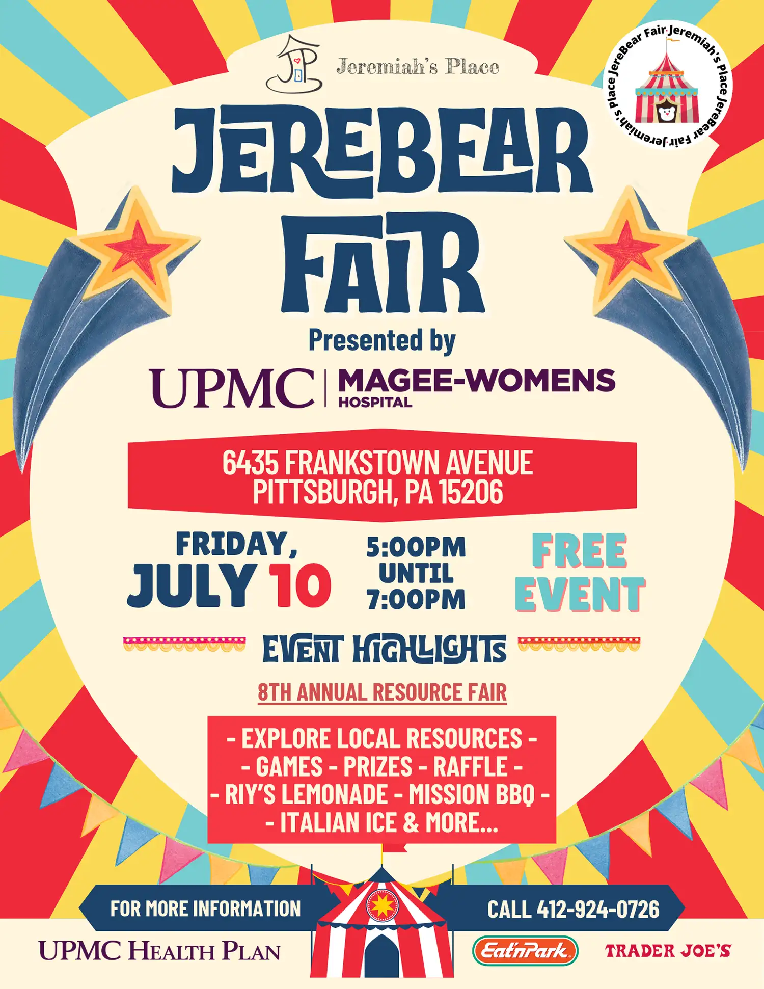 Jeremiah's Place JereBear Fair - 2026 Flyer